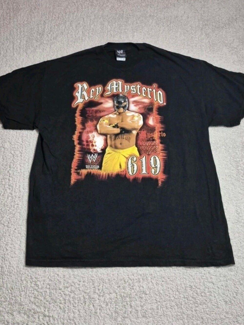 WWE Wrestling Rey Mysterio 619 2000’s Shirt - Size: XL 2007 Wrestler Luchador